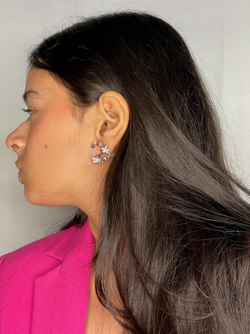 Meera – Enchanted Floral Garden Bouquet Studs